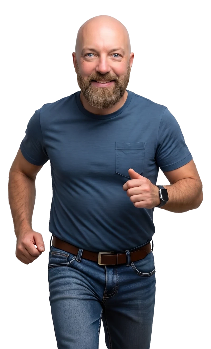Martin Frey, Webentwickler aus Norderstedt bei Hamburg (KI-generiertes Bild nach einem Foto)